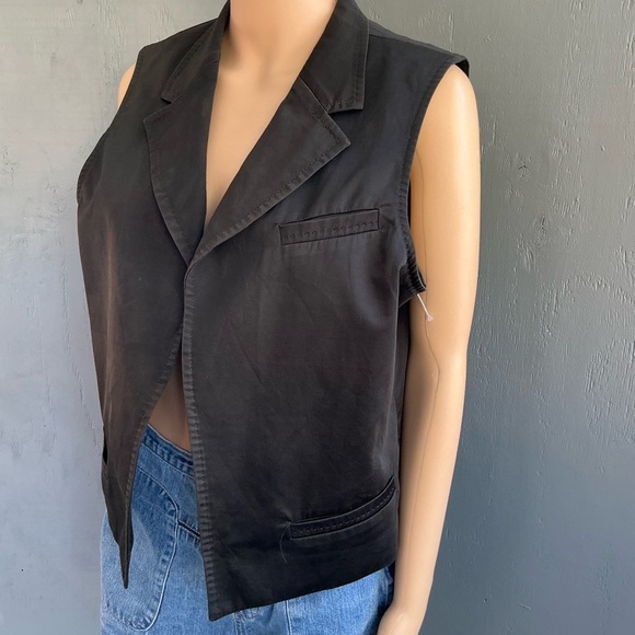 Chico's Black Moto Vest Jacket - Picture 3 of 10